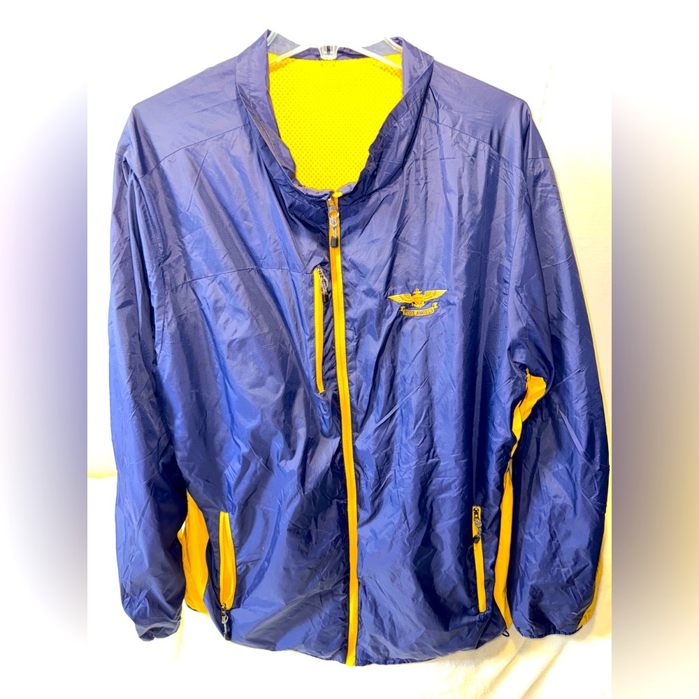 Vintage Blue Angels Windbreaker Adult Extra Large Blue Reversible 90s Men’s